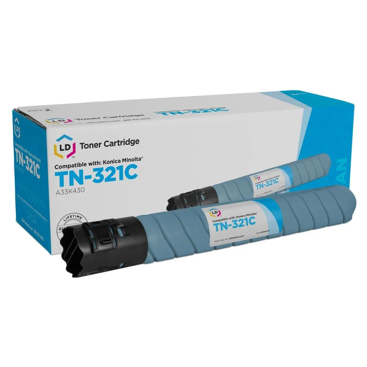 LD Products LD Products Compatible Toner Cartridge for Konica Minolta TN-321C A33K430 Cyan — product photo