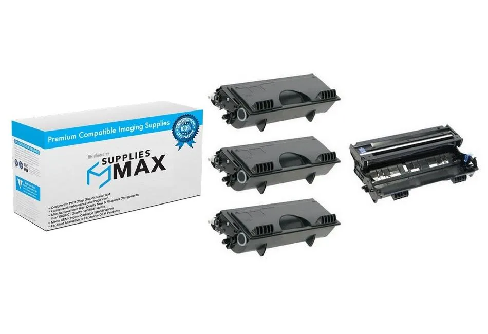 SuppliesMax SuppliesMax DR-400/TN-460VB Drum/Toner Combo Pack (1 Drum/3 Toners) — product photo