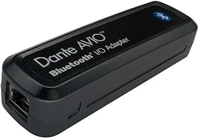 TAURKENAM TAURKENAM Dante AVIO Bluetooth IO Adapter 2 in 1 out RJ45 48 kHz 24-bit — product photo