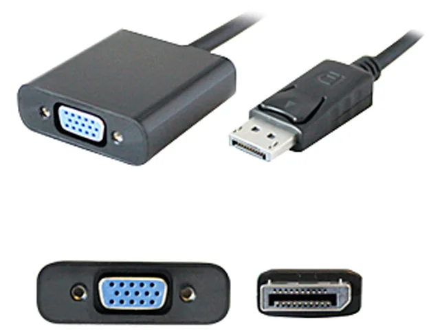 AddOn AddOn DISPLAYPORT2VGA audio video converter DP male to VGA female 1920x1200 1080p — product photo