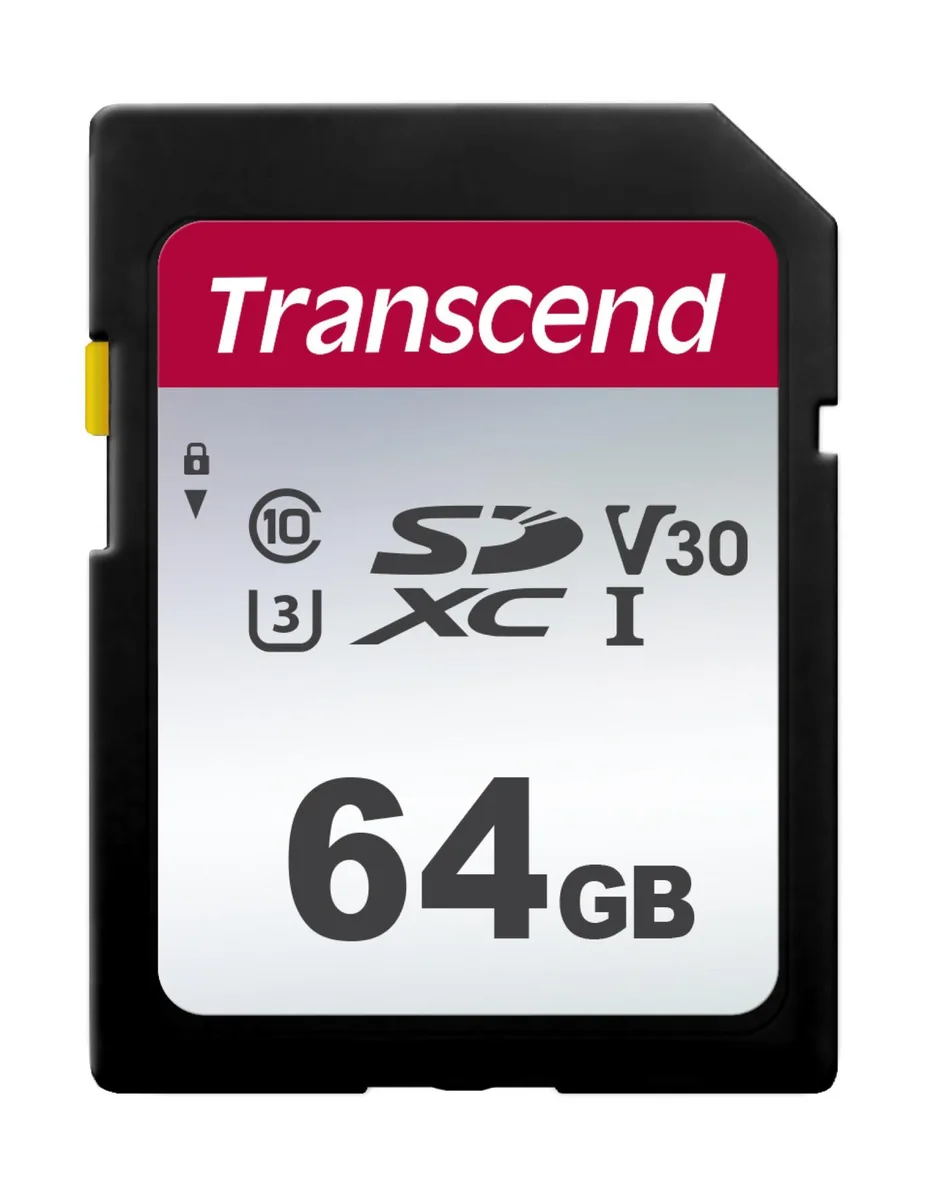 Transcend Transcend 300S 64GB SDXC UHS-I U3 V30 memory card — product photo