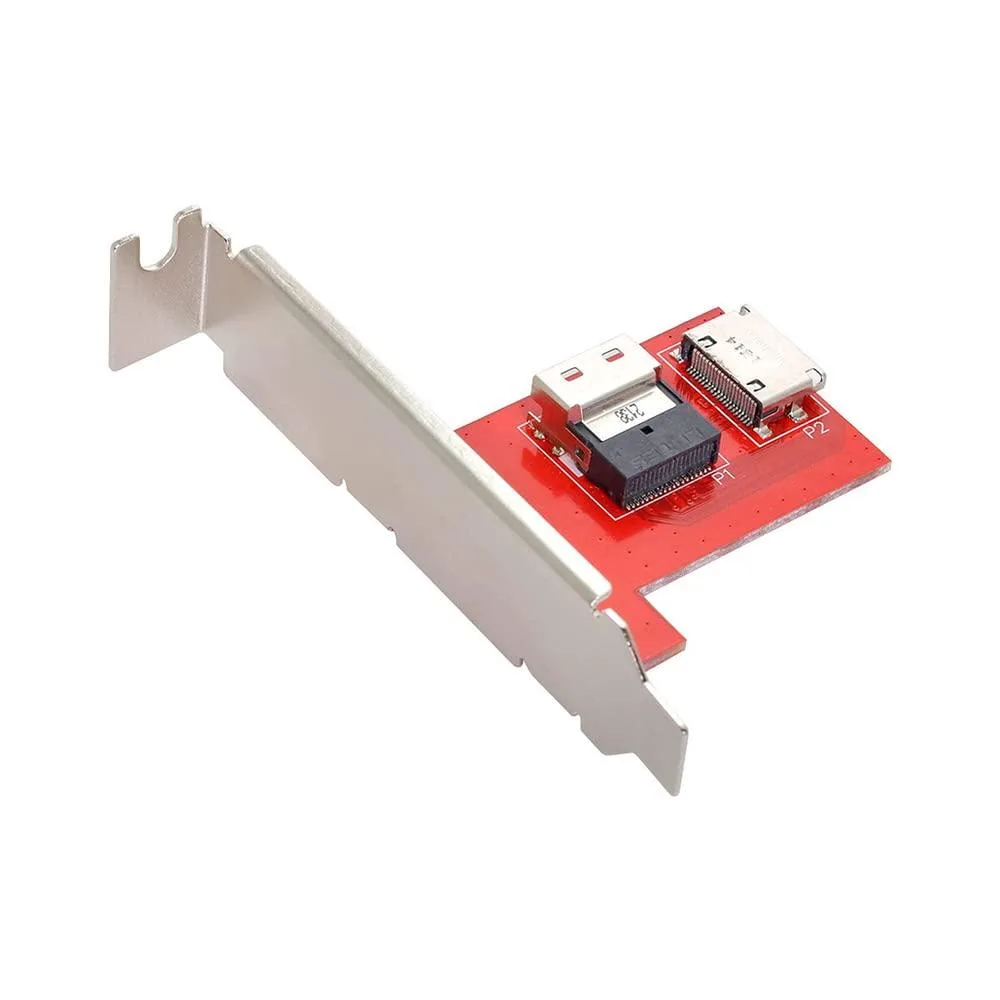 LORDWORLD LORDWORLD PCIe 4.0 Slimline SAS SFF-8654 to Oculink SFF-8611/8612 Adapter with Bracket — product photo