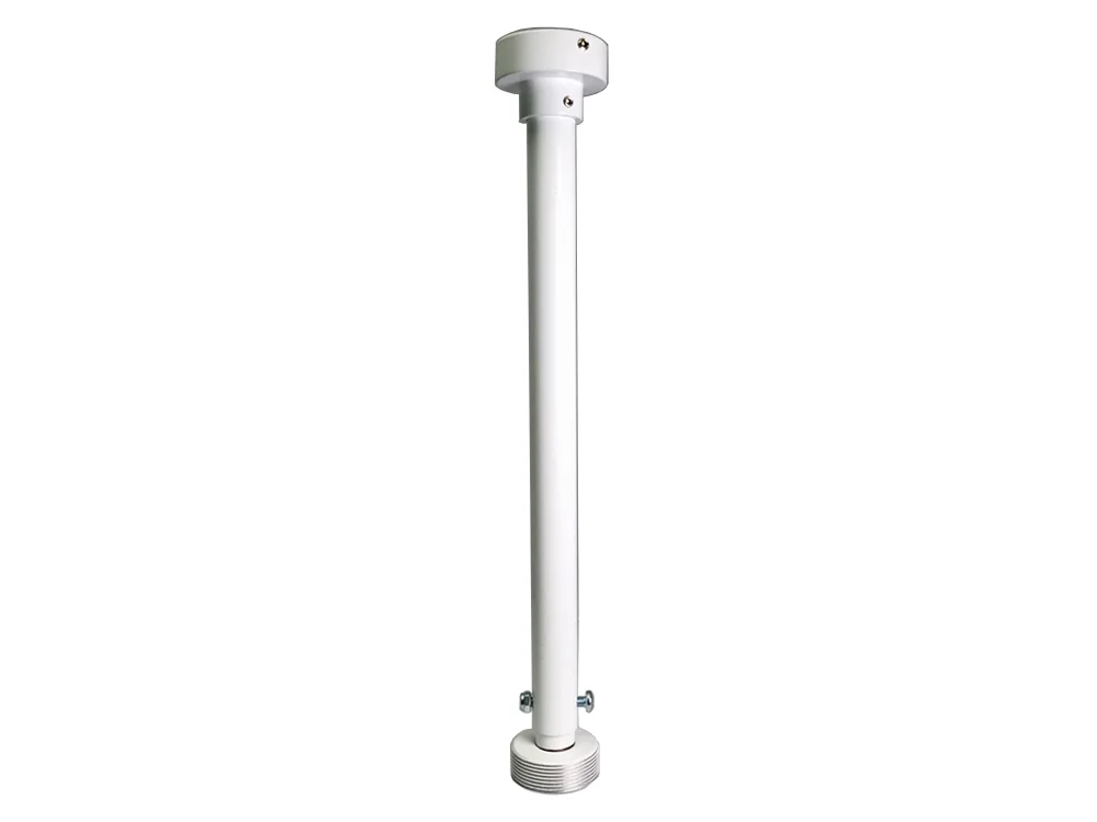 Silver steel ceiling pole, adjustable 16 to 26 inches