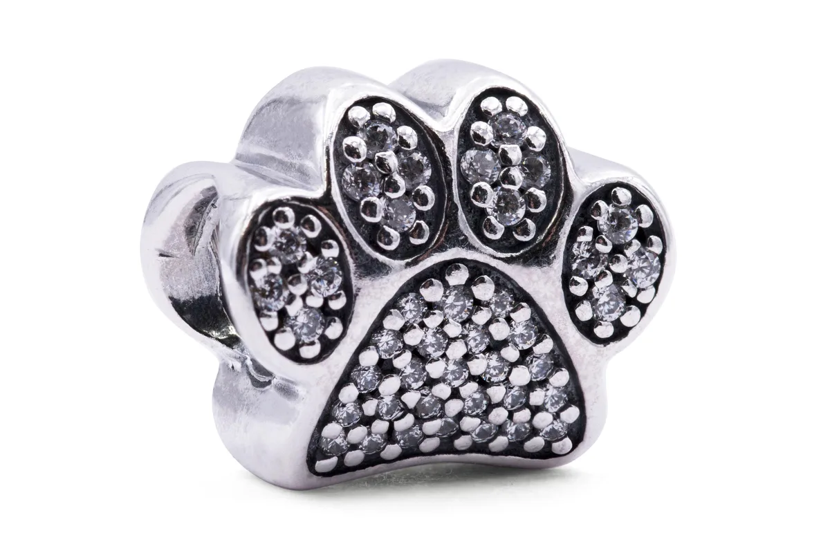 PANDORA PANDORA Pave Paw Charm clip — product photo