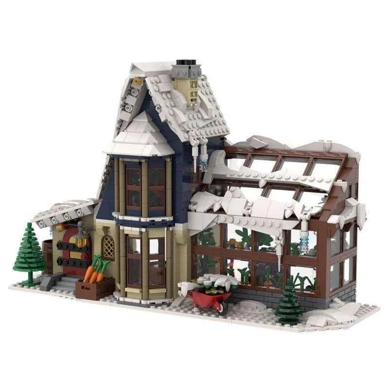 ZITIANYOUBUILD ZITIANYOUBUILD Custom MOC-126301 Winter House 1423 Parts Educational Toy — product photo