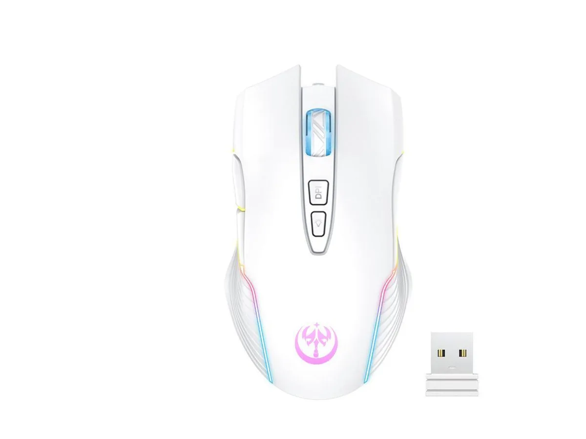 KEHIPI KEHIPI RGB Wireless Gaming Mouse 3600 DPI White — product photo
