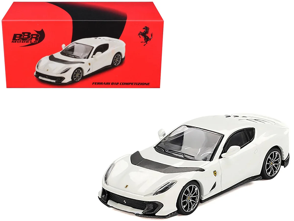 BBR BBR Ferrari 812 Competizione Bianco Avus White 1/64 Diecast Car — product photo