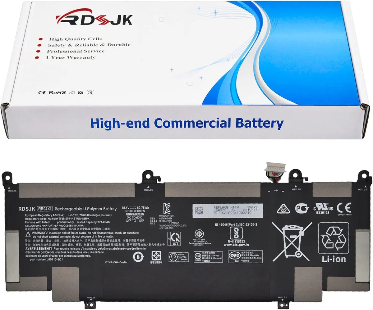 PISKEKAT PISKEKAT RR04XL laptop battery 15.4V 60.76Wh for HP Spectre X360 13-AW — product photo