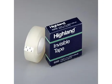 3M 3M Highland Invisible Mending Tape 0.75" x 36 yds — product photo