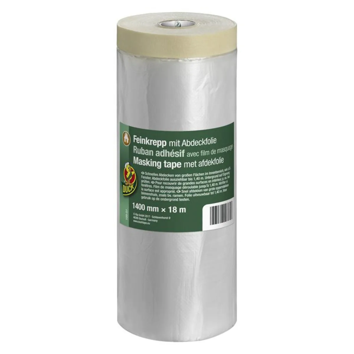 FindTape FindTape Pre-Taped Drop Cloth 55.2 in x 19 yds Clear — product photo