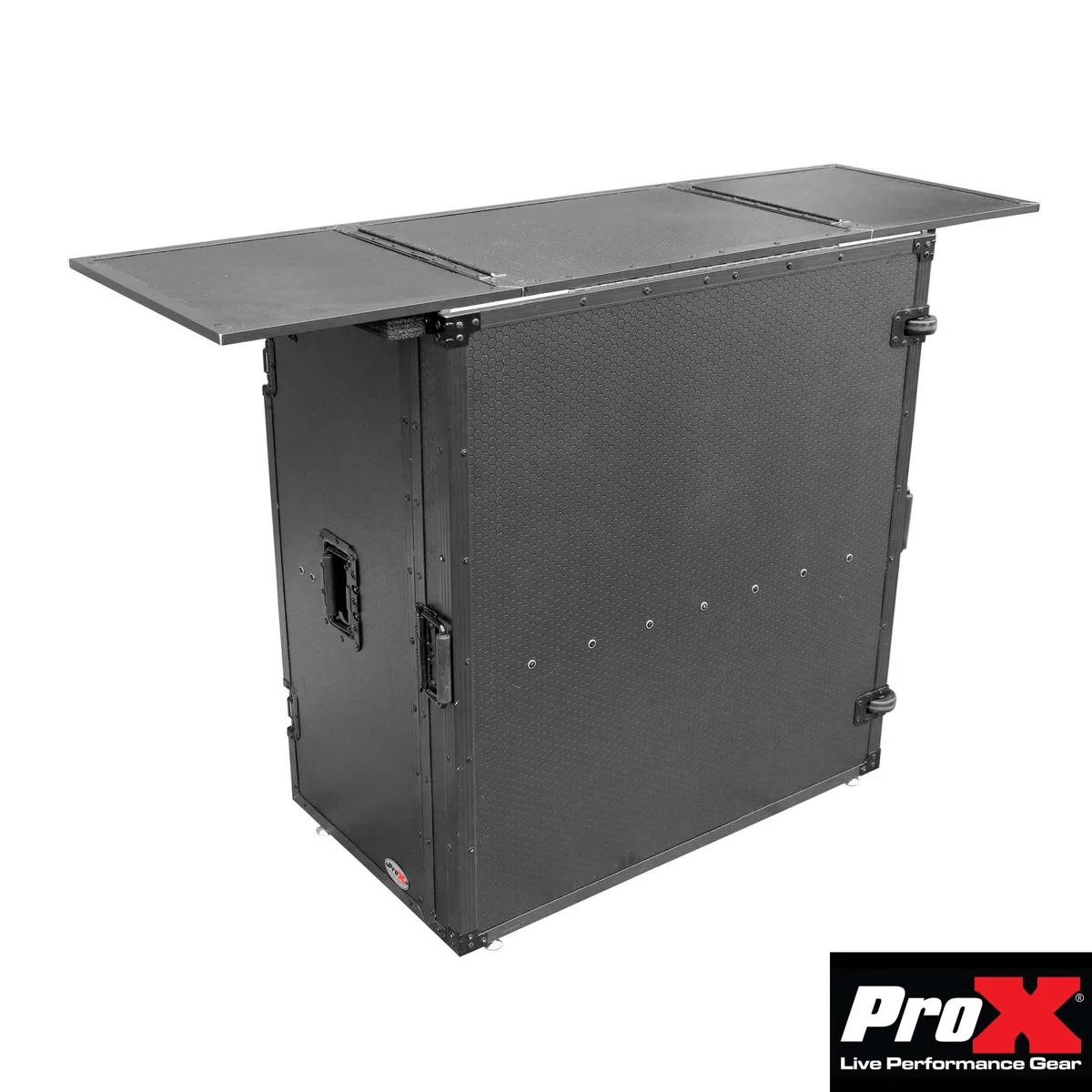 ProX ProX XS-DJSTNBL Transformer Series DJ Folding Workstation Table - Black on Black — product photo