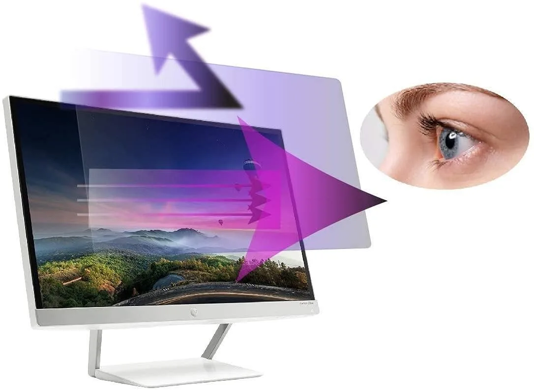 Two clear rectangular screen protectors with installation kit for 19.5 inch 16:9 display
