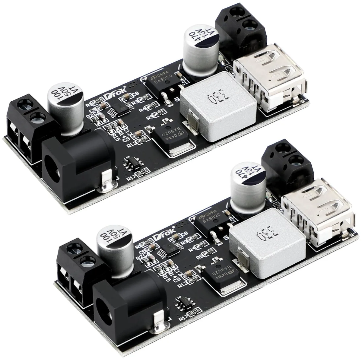 KEHIPI KEHIPI FBA200217_2x Buck Converter 9-36V to 5.2V 2-Pack — product photo
