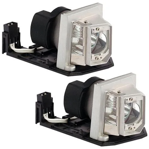 Two replacement DLP projector lamps in packaging
