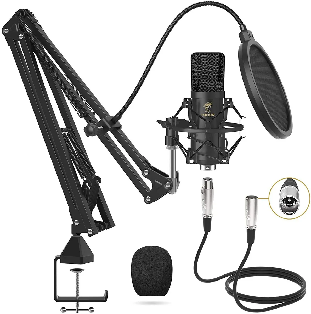 Thinkstar Thinkstar XLR Condenser Microphone TC20 Kit with T20 Boom Arm — product photo