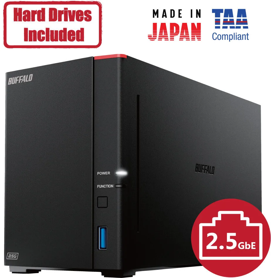 Buffalo Technology Buffalo Technology LS720D1602 16TB 2-Bay Desktop NAS — product photo