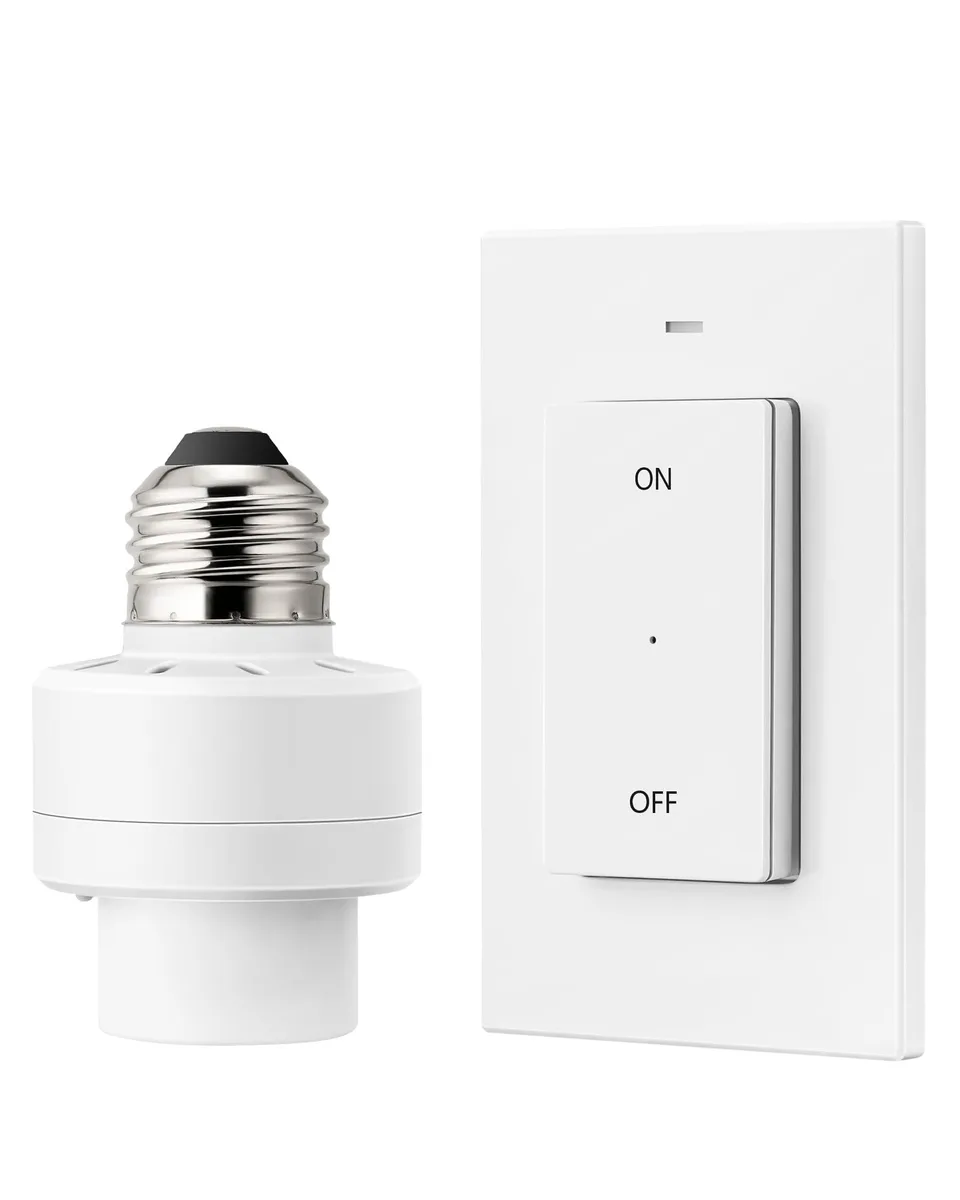  DEWENWILS HRLS11S Wireless Light Socket Kit 1 Switch + 1 Socket 100FT Range 1.97in Height — product photo