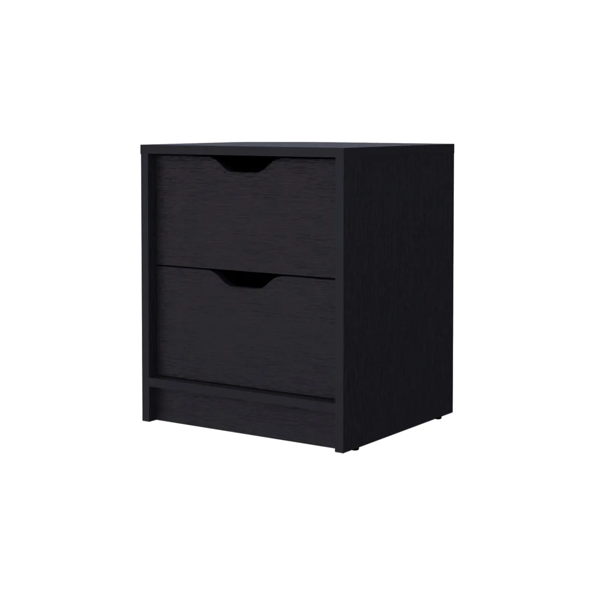 FM FURNITURE FM FURNITURE FM8971MLW Black 2-Drawer Nightstand — product photo