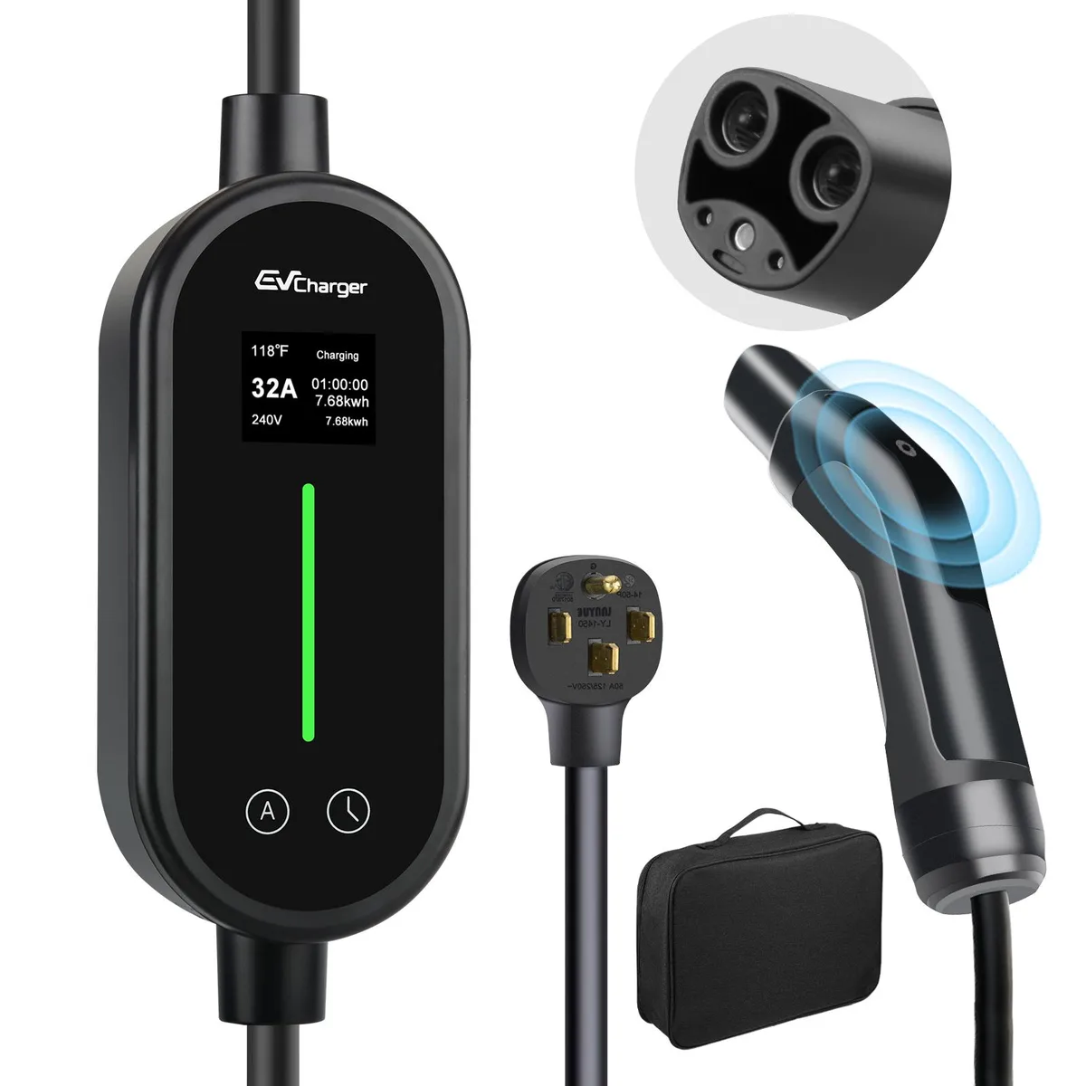 litillbuly litillbuly 3/Y/S/X 32A 240V EV charger 21ft cable — product photo