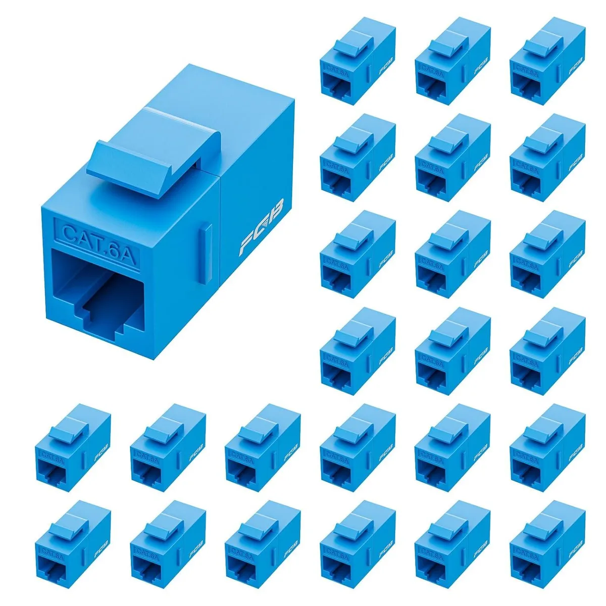  FGB CAT6A RJ45 Keystone Coupler 25-Pack Black — product photo