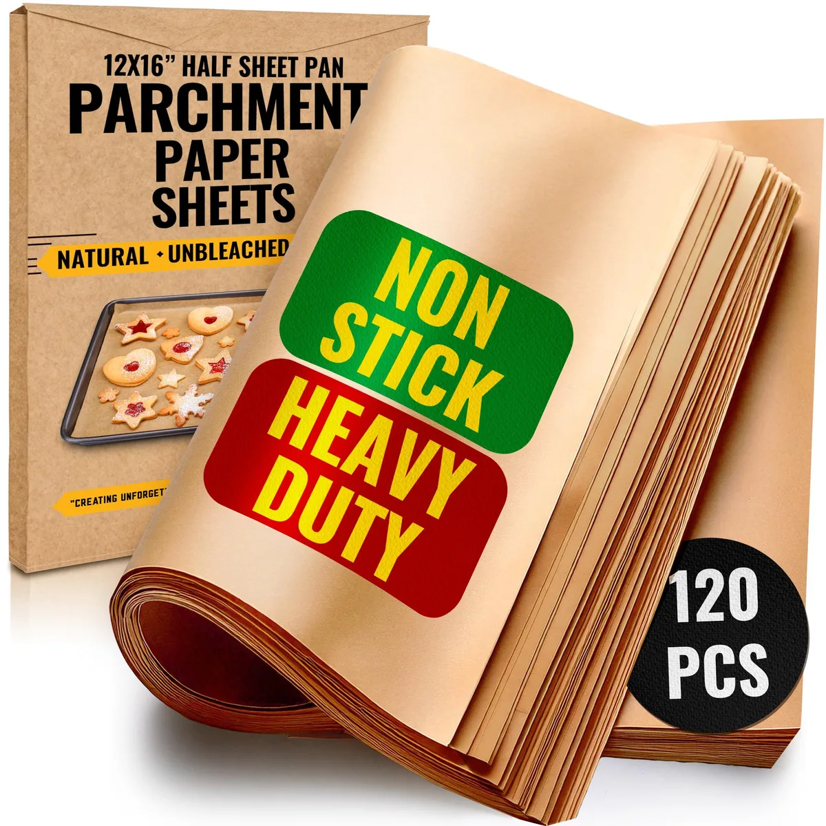  Baker's Signature Parchment 12x16" 120 Pcs Brown — product photo