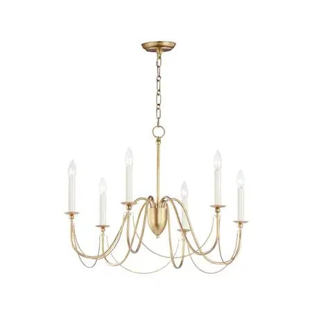 Maxim Mfg. Maxim Mfg. 12166GL Plumette 6-Light Chandelier — product photo