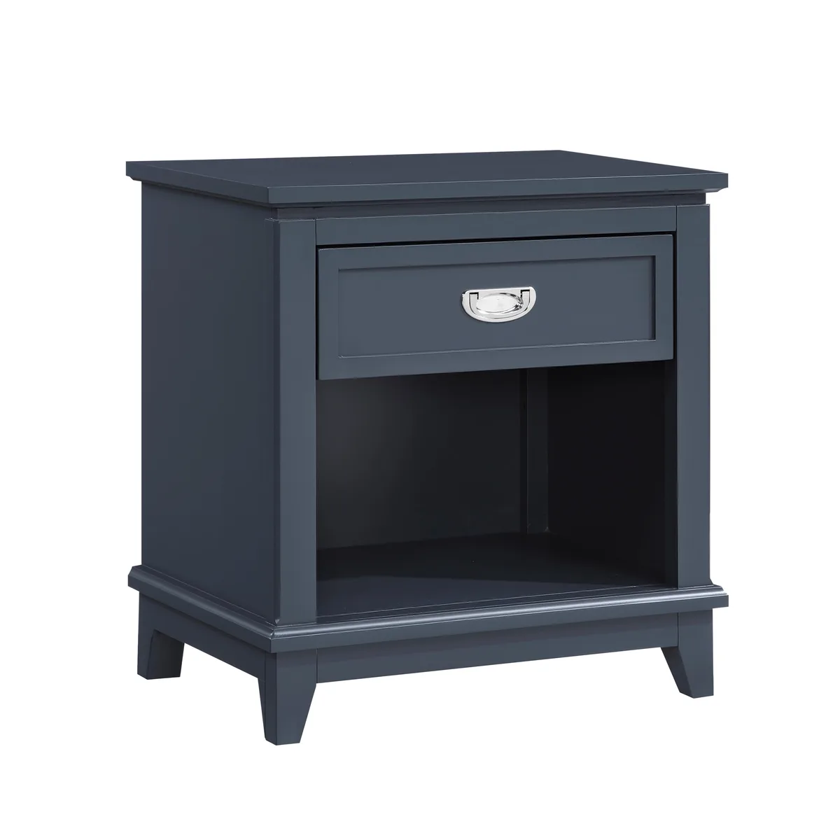 tuphen tuphen Navy Blue Nightstand 24x16x26 1 Drawer 1 Cubby — product photo
