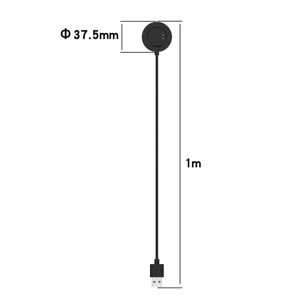 WMtec WMtec USB Charging Cable Dock 1m 700mA Black for Realme Watch3 Pro/Watch2 Pro/Watch2 — product photo