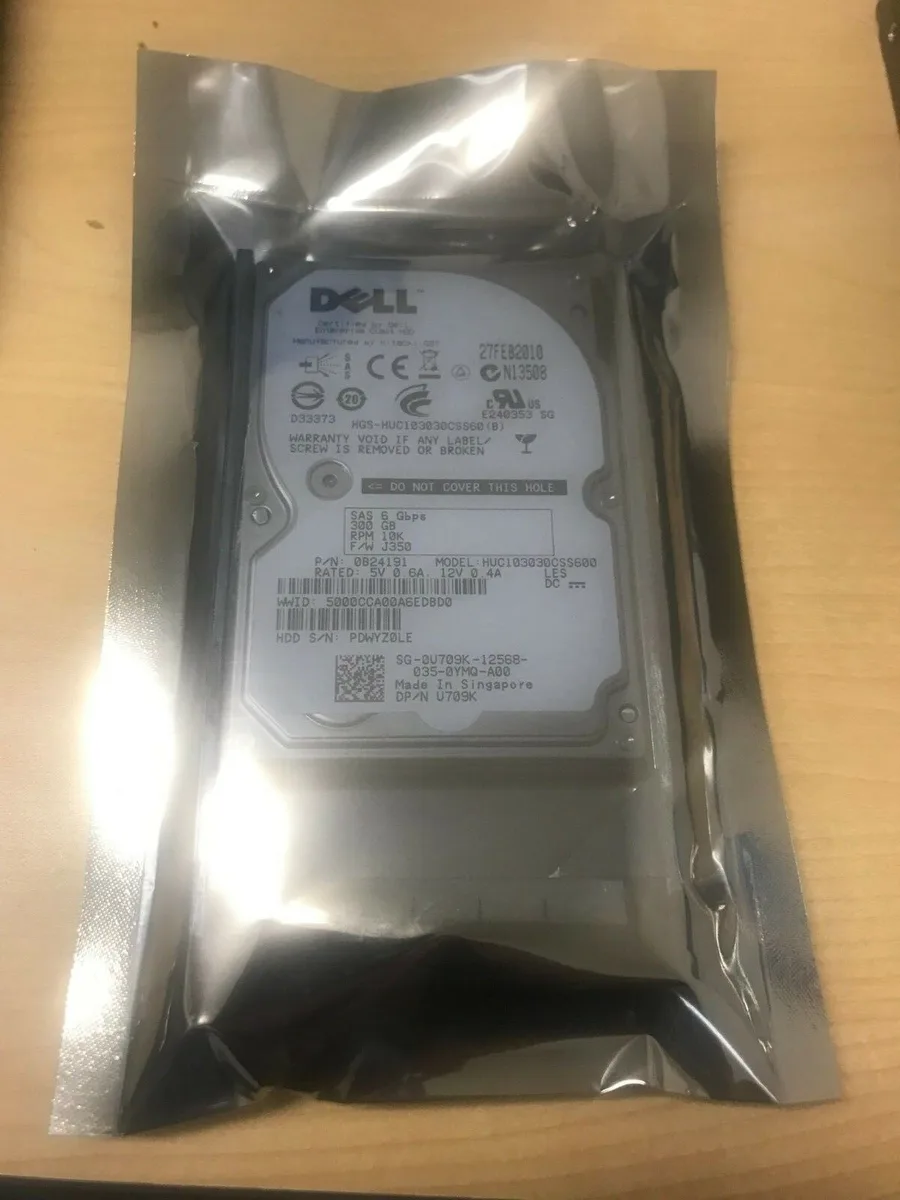 DELL DELL P252M 300GB SAS 2.5" 10K U709K internal hard drive — product photo