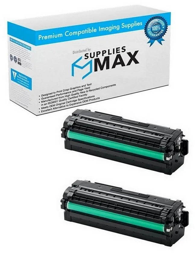 SuppliesMax SuppliesMax Samsung CLT-P505B Black Toner Cartridge 2 Pack 6500 Pages — product photo