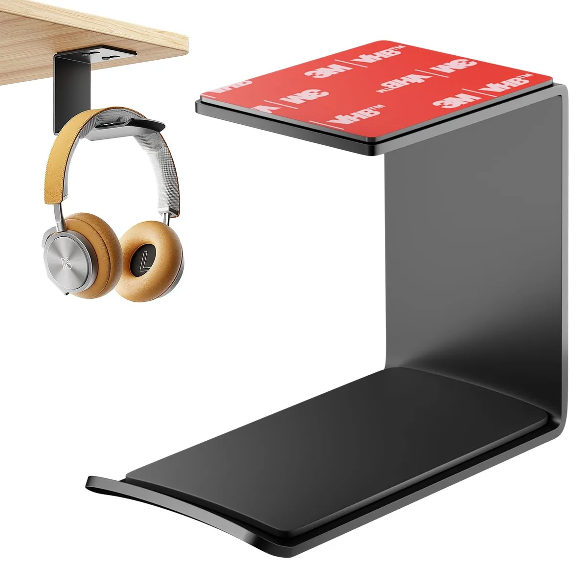 Yocice 8541765314 Under-Desk Aluminum Headphone Hanger 10 lb — product photo