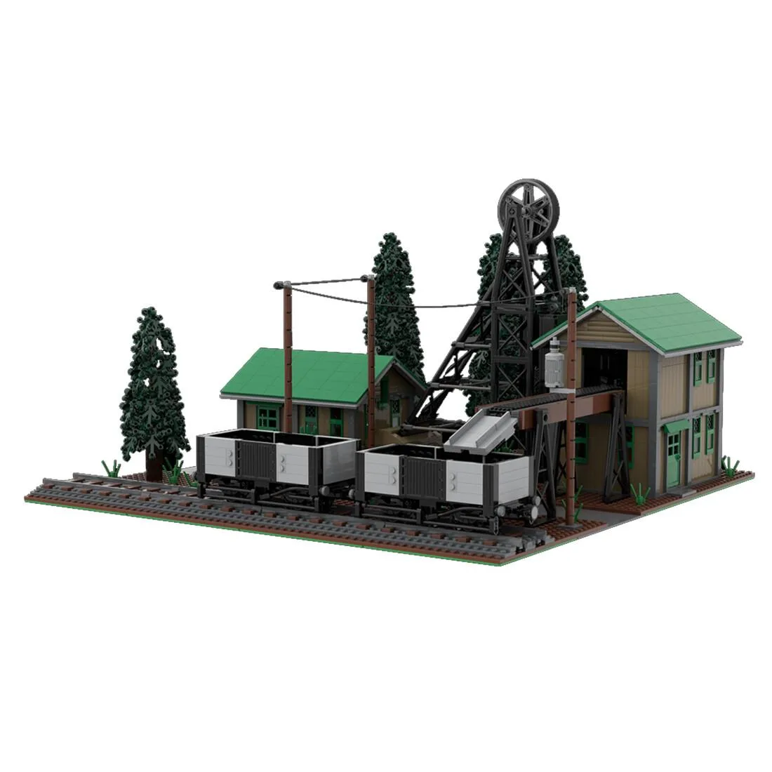 ZITIANYOUBUILD ZITIANYOUBUILD MOC-58557 Older Styled Underground Mine 2321 Parts — product photo