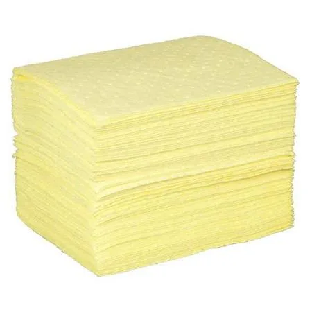 Condor Condor 35ZP94 Sorbent Pad 22 gal 15x19 in Harsh Chemicals Yellow — product photo