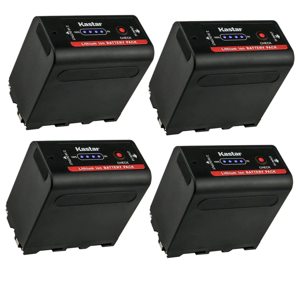Kastar Kastar NP-F980Exp 4-pack camera batteries 64.4 Wh — product photo