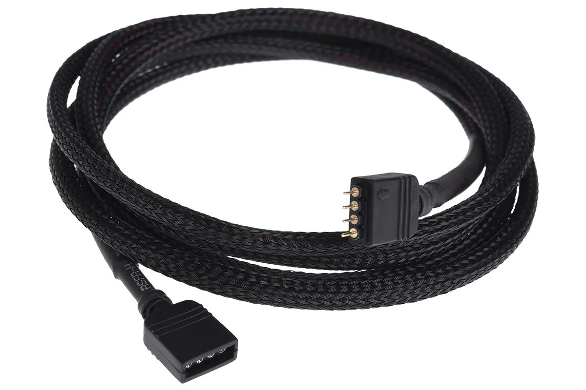 Phobya Phobya RGB 4-Pin Extension Cable 150cm Black Sleeved — product photo