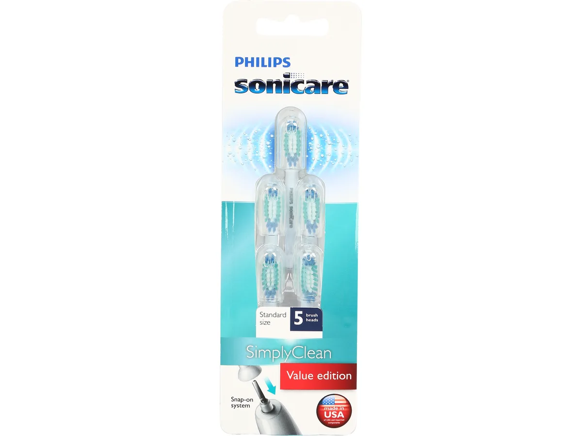 Sonicare Sonicare HX6015/03 SimplyClean Standard 5-pack oral care — product photo