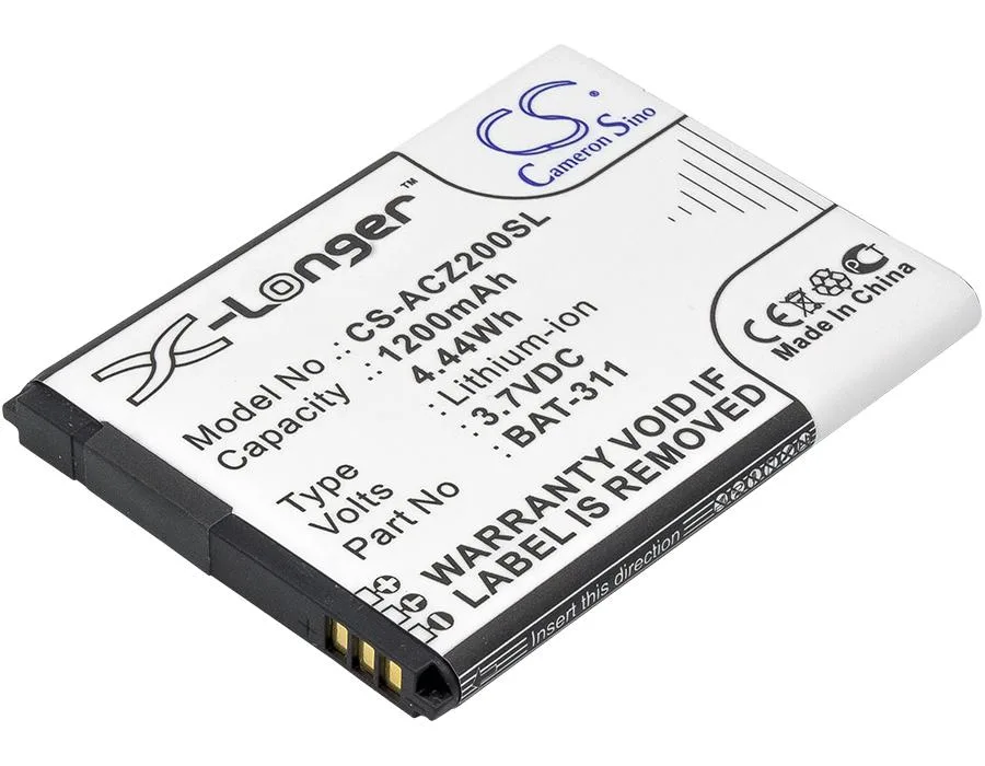 Cameron &amp; Co Cameron &amp; Co DS-CS-ACZ200SL cell phone battery 3.7V 1200mAh — product photo