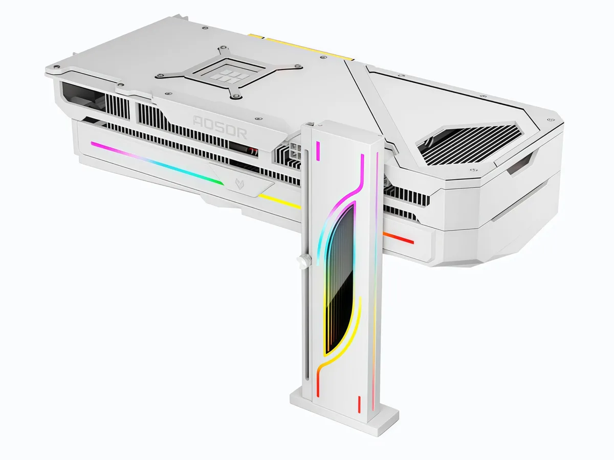 DOCTOR METAL DOCTOR METAL ARGB GPU Support Bracket White 65x25x187mm — product photo