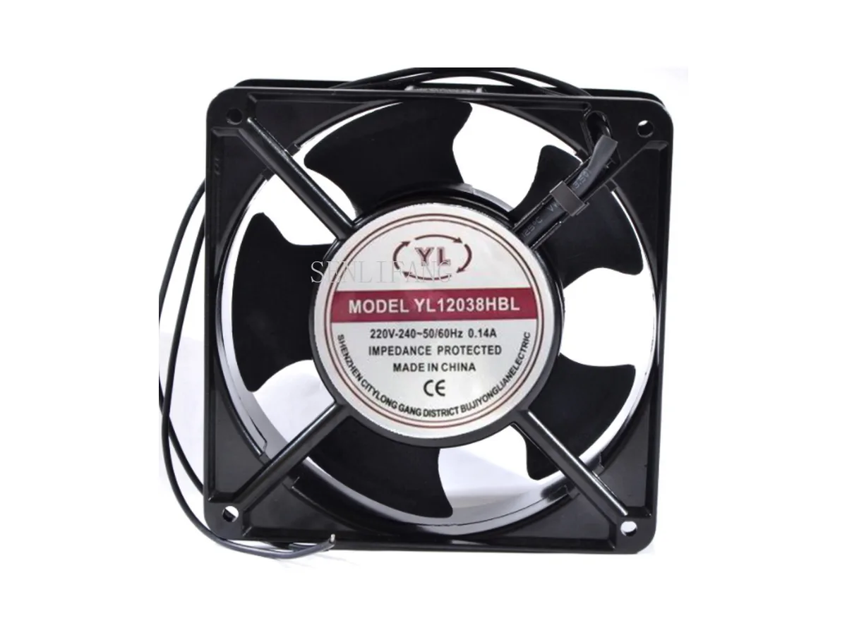 Fans Fans YL12038HBL AC 220V/240V 0.14A 50/60Hz 120x120x38mm case fan — product photo