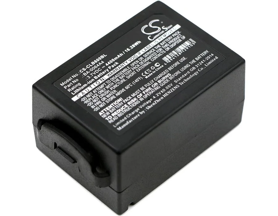 Centenex Electronics Centenex Electronics DS-CS-CLB600BL barcode scanner battery 4.4 Ah Li-ion black — product photo