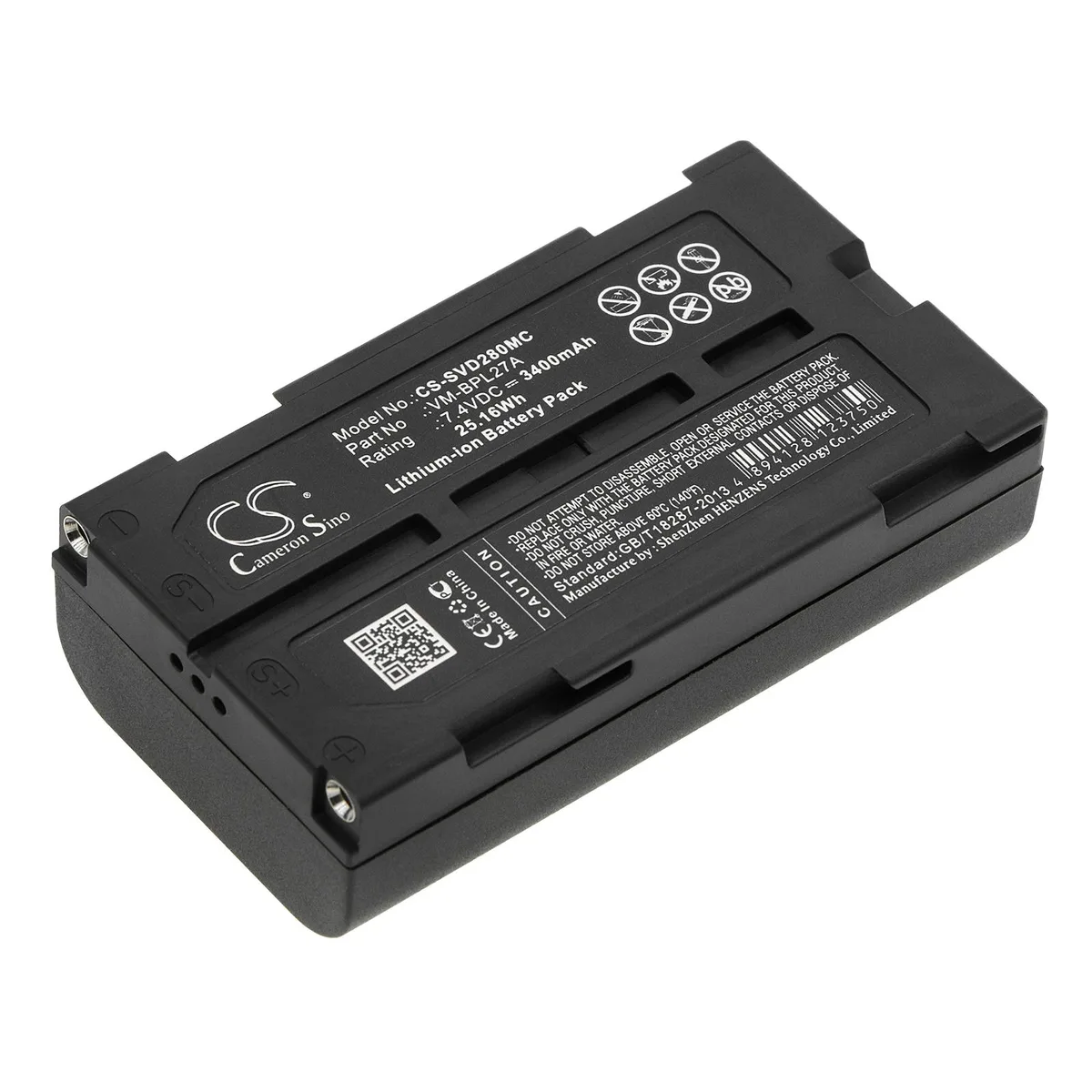 Cameron &amp; Co Cameron &amp; Co DS-CS-SVD280MC 3.4 Ah camera battery — product photo