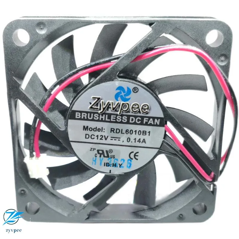 Zyvpee Zyvpee RDL6010B1 60mm 12V 0.14A 2 Pin case fan — product photo
