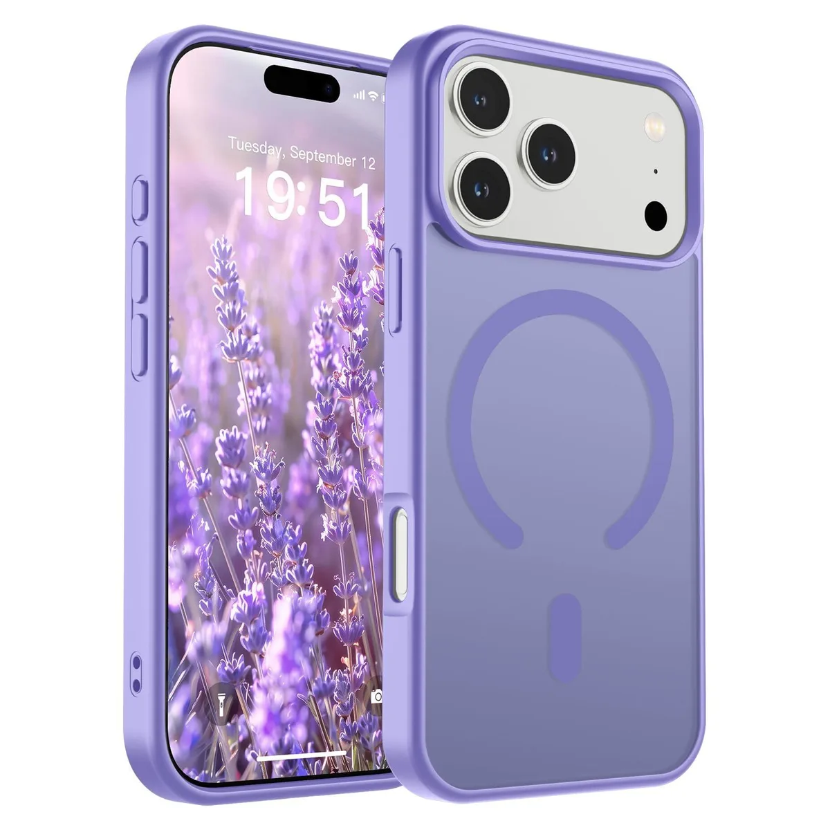 KEHIPI KEHIPI iPhone 17 Pro Case MagSafe Military Drop 10ft Purple — product photo