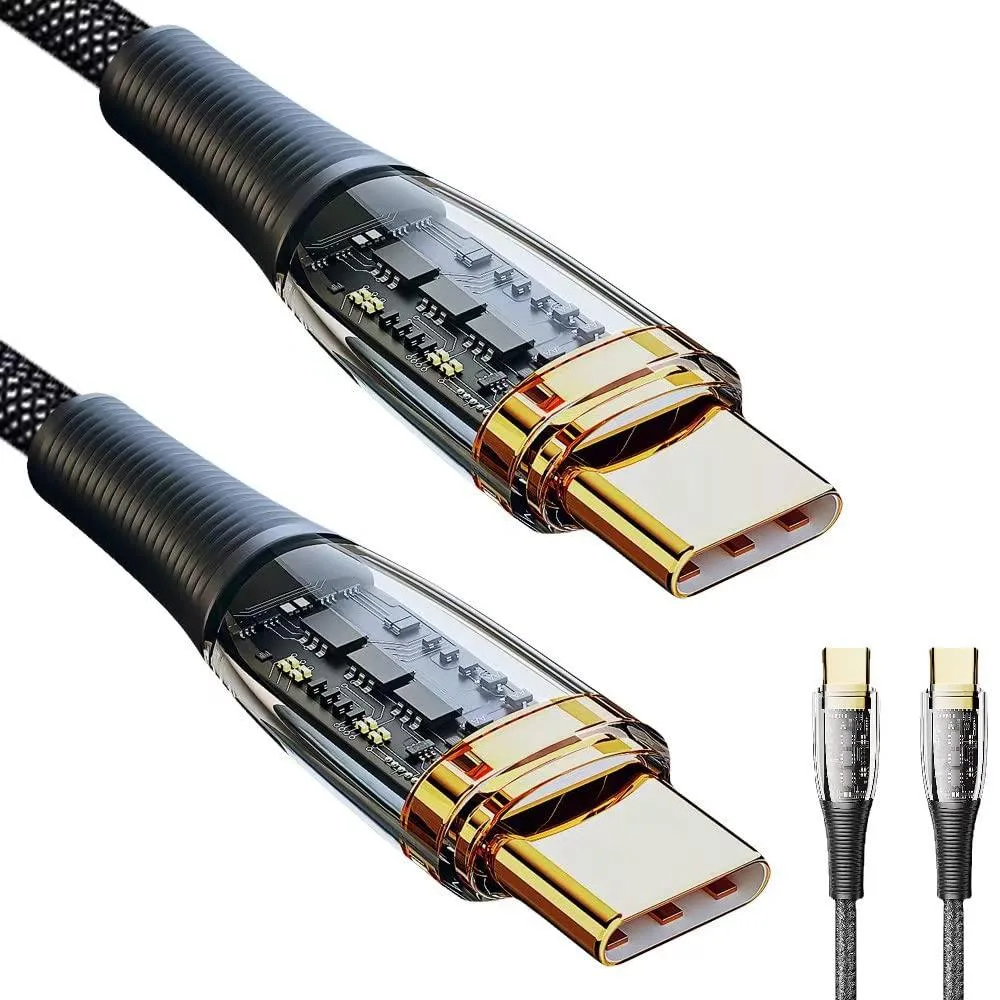 LUOM LUOM Essager XJ USB-C Cable 100W 5A PD QC 4.0 480Mbps 3.3ft Black — product photo