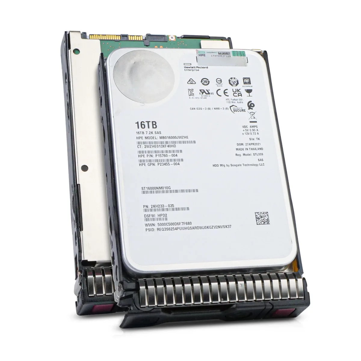 Seagate Seagate P15760-004 16TB 7.2K RPM SAS 12Gb/s 256MB 3.5in internal hard drive — product photo