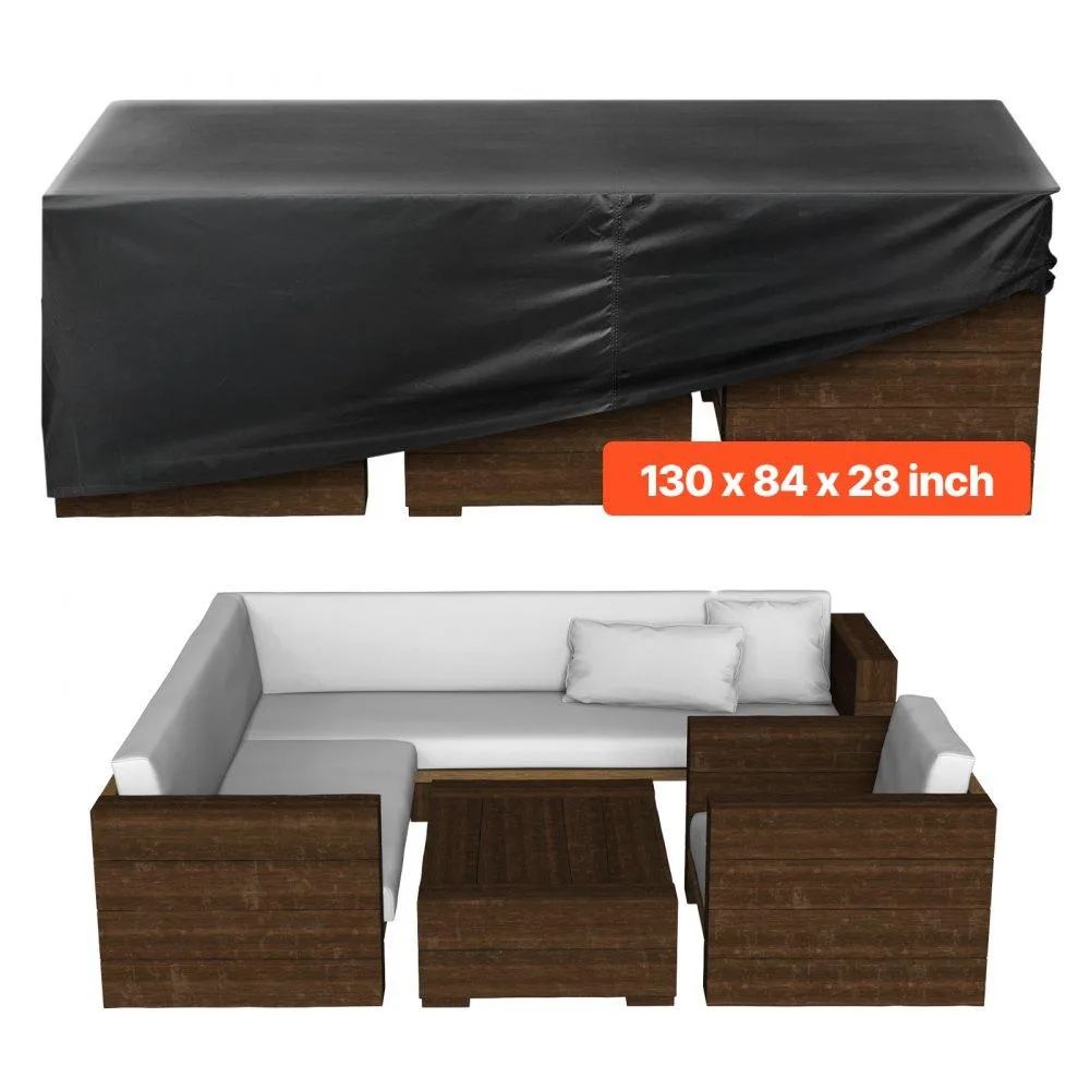 VEVOR VEVOR J-24V10 Patio Furniture Cover 130 x 84 x 28 inch Black — product photo
