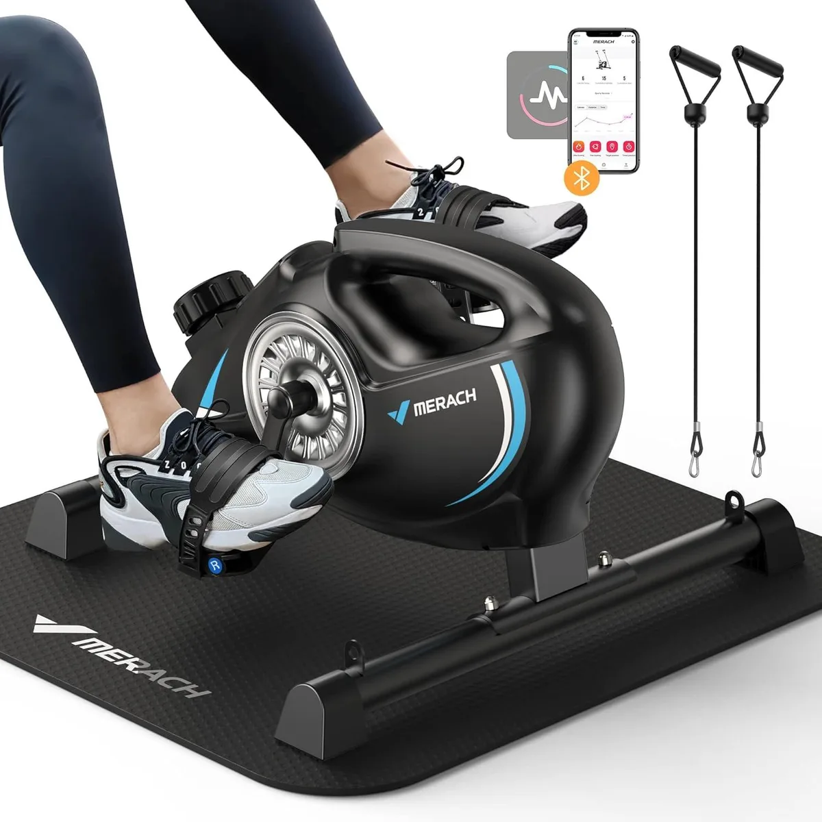 TUKO TUKO Under Desk Bike Pedal Exerciser 16-Level Magnetic cardio equipment — product photo