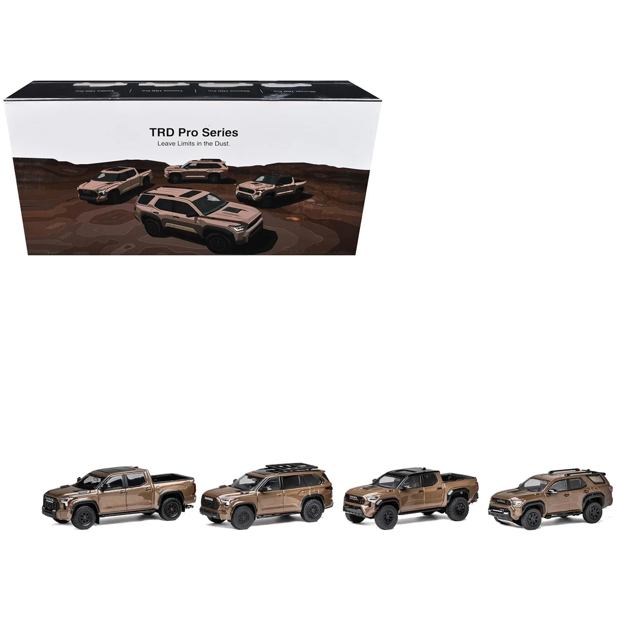 GCD GCD Toyota TRD PRO Mudbath 4 Car Set Limited Edition 200 pcs 1/64 Diecast — product photo