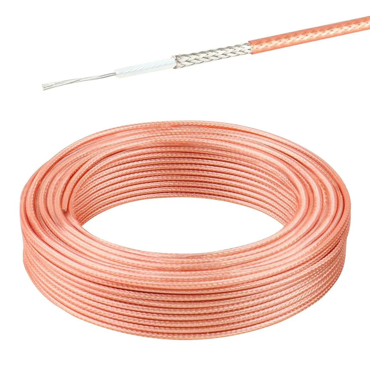 PISKEKAT PISKEKAT RG-316 Coax Cable 50 ft Brown — product photo