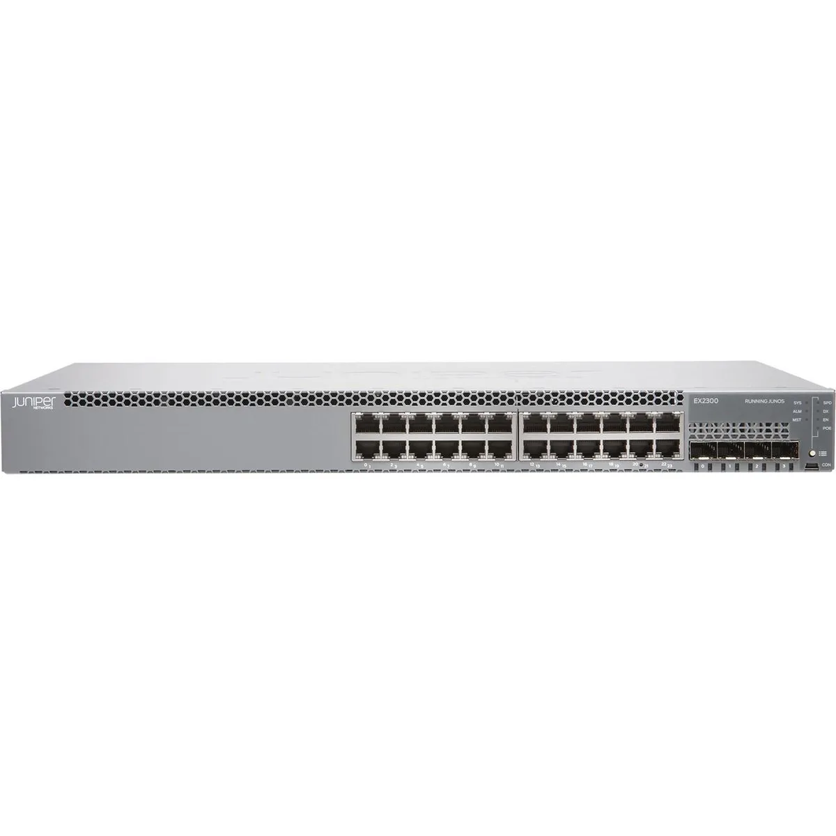 HPE Juniper Networking HPE Juniper Networking EX2300-24PProduct 24-port Gigabit network switch — product photo